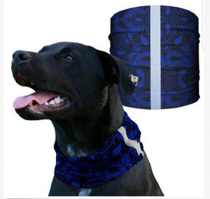 "BLUE PAISLEY" Reflective Dog Shield