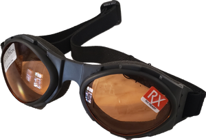 Bugeye Goggles with Matte Black Frame & Amber Lenses