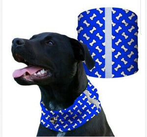 "BLUE BONES" Reflective Dog Shield