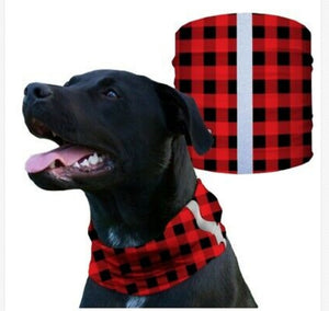 "RED PLAID" Reflective Dog Shield