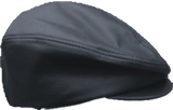 Black Leather Driver Cap