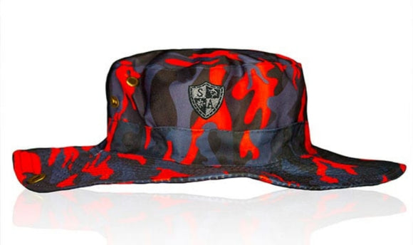 FIRE BLACKOUT MILITARY CAMO BUCKET HAT