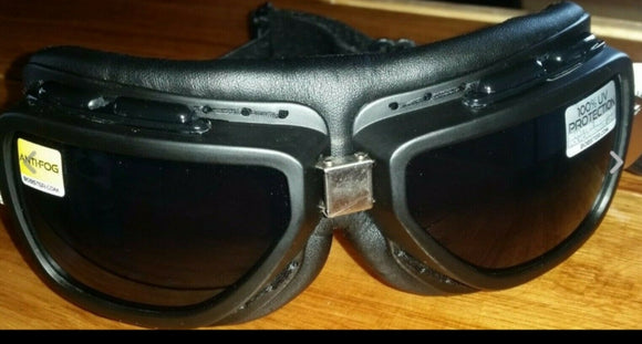 Bobster Pilot Matte Black Goggle with 2 sets of Anti-Fog Lenses