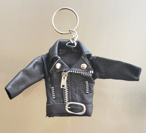 Leather Jacket Keychain